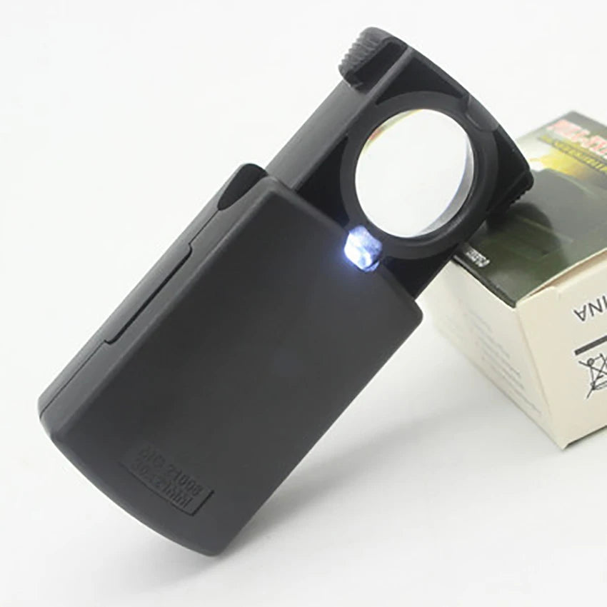 Portable 30X LED Magnifier — Acrylic Lens for Jewelry Appraisal, Readi ...