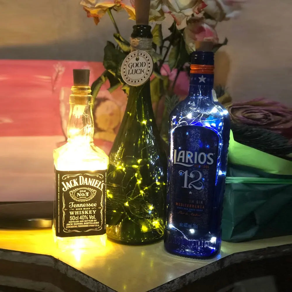 Solar Powered Wine Bottle Lights – 10LED/20LED Cork Shape Fairy Lights, Copper Wire Garland for Christmas & Home Room Decor