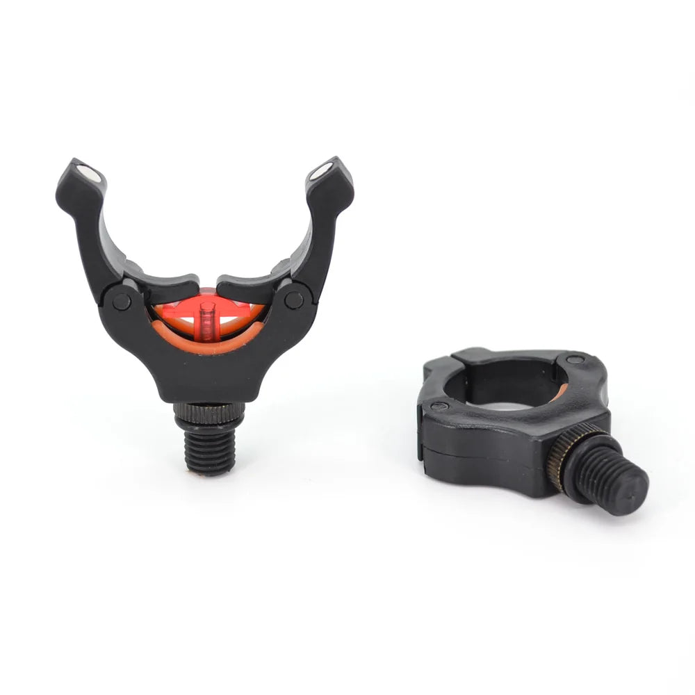 Hirisi 4pcs Carp Fishing Rod Rest Head Gripper with Magic Magnet Clips - Rod Pod Holder for Secure Fishing Rod Storage