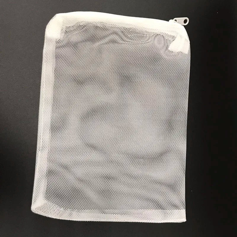 10Pcs Mesh Filter Net Bags – Aquarium Pond Bio Ball, Carbon Media & Ammonia Isolation Bags, White & Black
