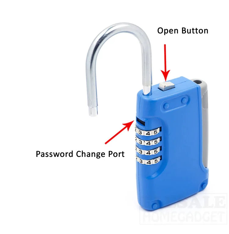 High-Quality Hidden Key Safe Box – 4-Digit Password Lock with Hook (Mi ...