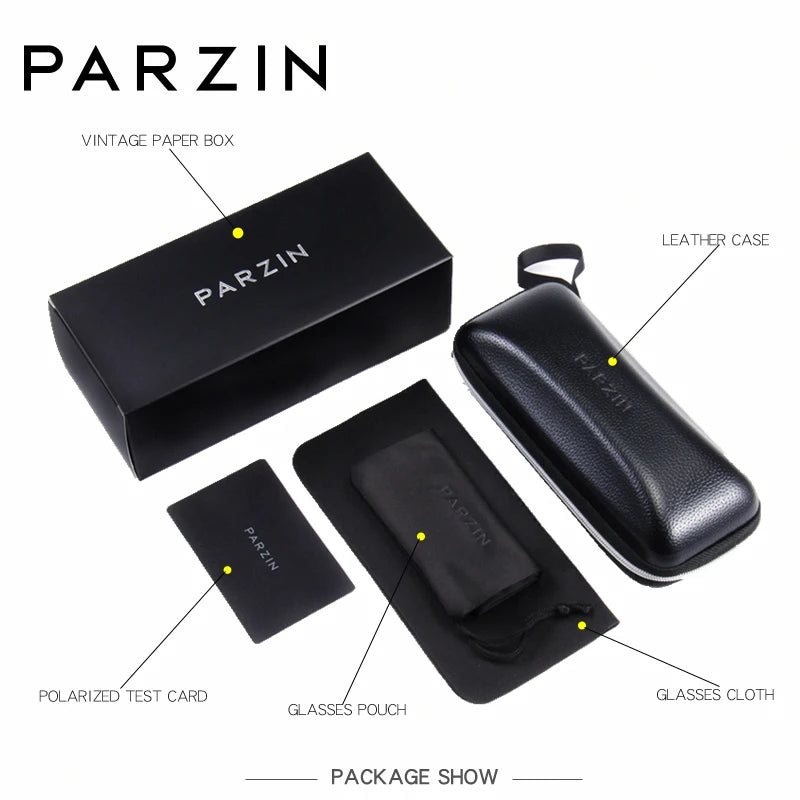 PARZIN Luxury Women’s Sunglasses – Designer Vintage Polarized Driving Shades with Hollow Lace