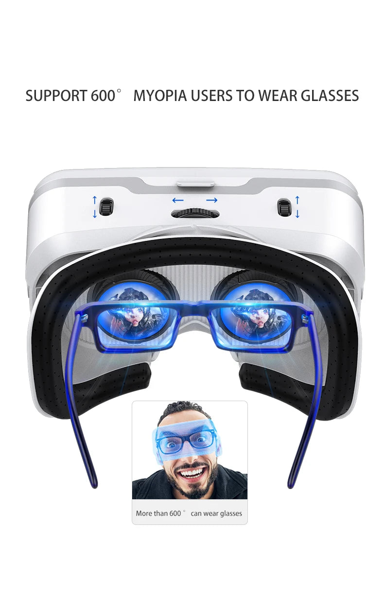 VR Shinecon 10.0 3D Virtual Reality Headset – Helmet Goggles for Smartphone Gaming