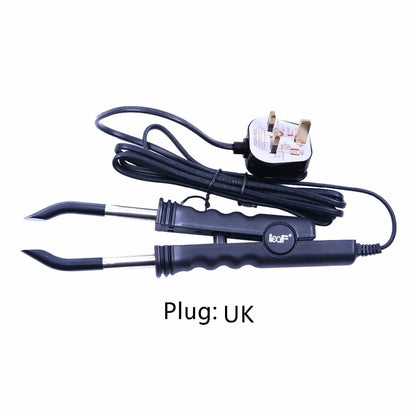 Professional Fusion Hair Extension Heat Iron Wand: Constant Heat Flat Plate Keratin Bonding Salon Tool