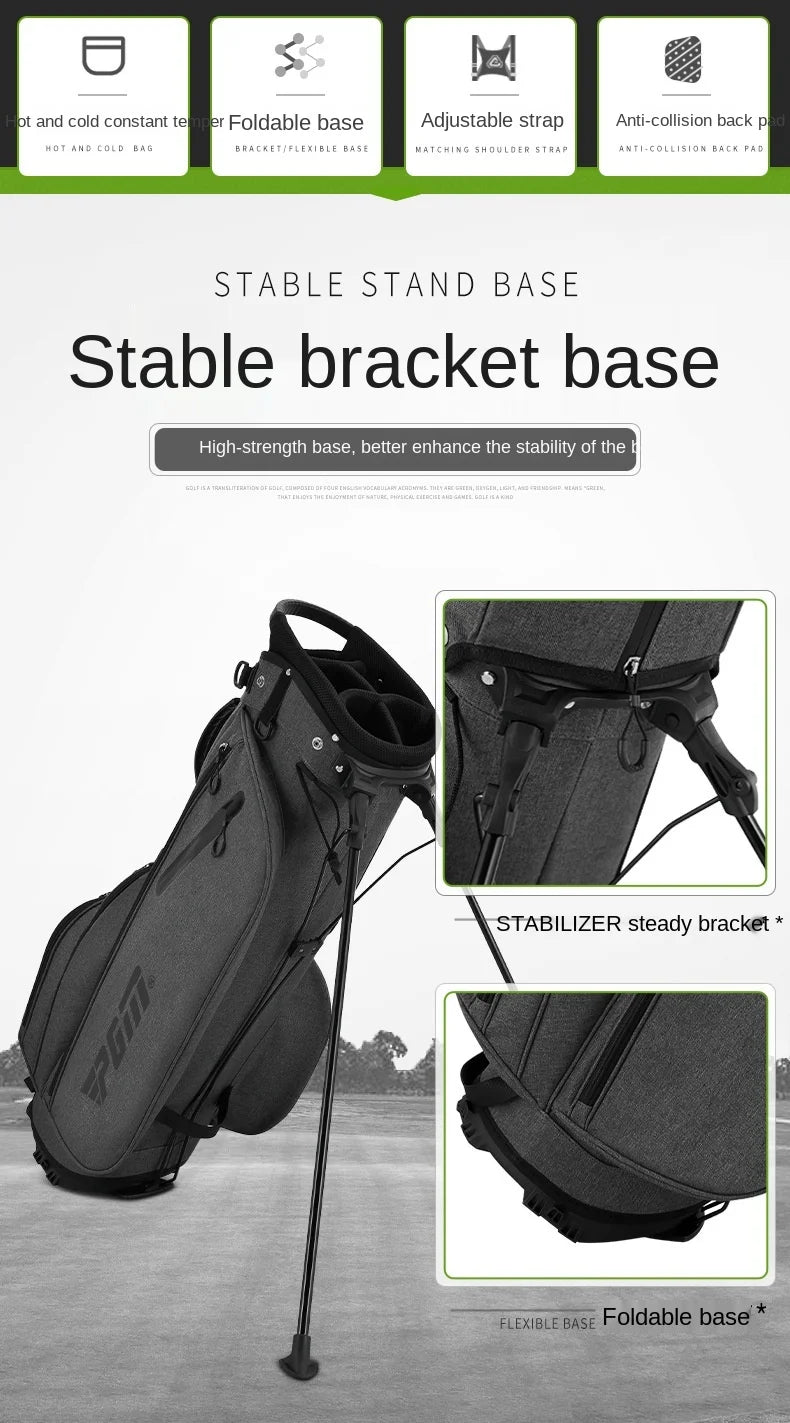 PGM Men's Ultra Lightweight Stable Golf Holder Bag QB092