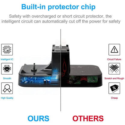 4-in-1 Charging Dock for Nintendo Switch OLED — Joy-Con & Pro Controller Charging Stand