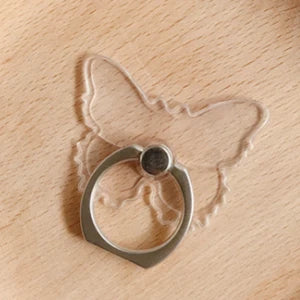 Universal Magnetic Mobile Phone Holder – Cute Finger Ring Stand, Transparent for iPhone 11, 12, XS Max