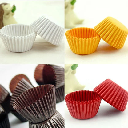 1000PCS Mini Colorful Cupcake Paper Liners – Muffin Baking Cups Party Cake Decorating Cases