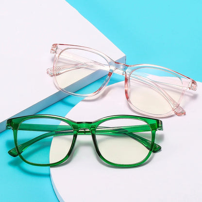 Transparent Blue Light Blocking Glasses – Square & Round Computer Eyewear for Men & Women