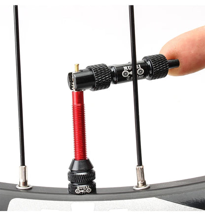 MUQZI MTB & Road Bike Valve Tool – Schrader & Presta Wrench for Tire Installation and Valve Core Removal