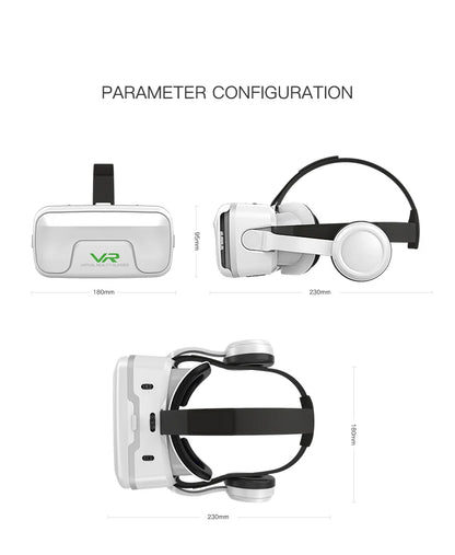 VR Shinecon 10.0 3D Virtual Reality Headset – Helmet Goggles for Smartphone Gaming