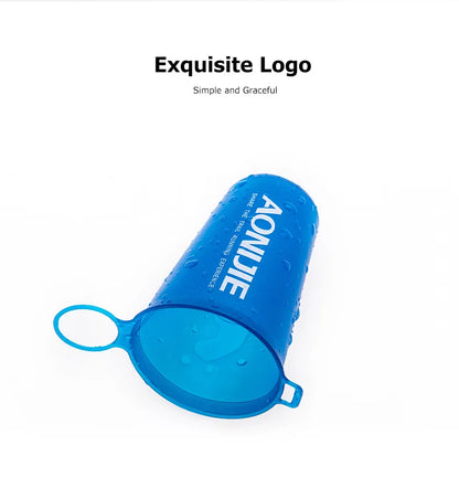 AONIJIE Soft Flask Water Bottle — 250ml/500ml Folding, Collapsible, TPU BPA-Free for Running Hydration Packs, Waist Bags & Vests (SD09/SD10)