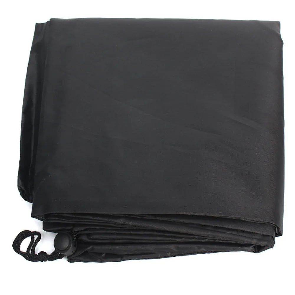 Stackable Chair Dust Cover — Waterproof Black Storage Bag for Garden & Terrace Furniture Protection