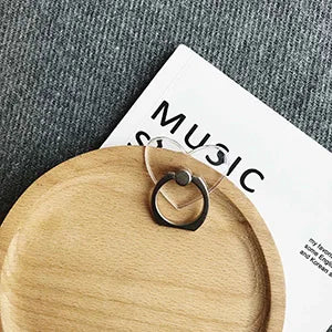 Universal Magnetic Mobile Phone Holder – Cute Finger Ring Stand, Transparent for iPhone 11, 12, XS Max