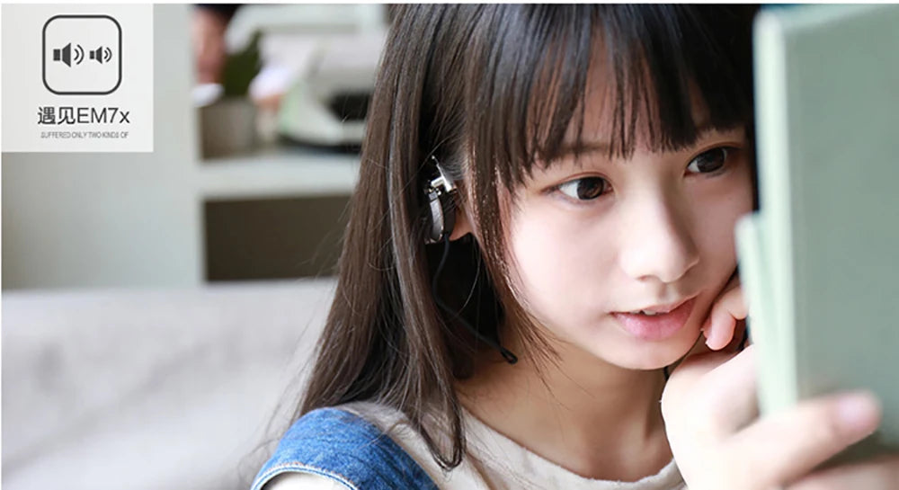 Audio-Technica ATH-EM7X Wired Sport Ear Hook Earphones with Heavy Bass for Android & iPhone