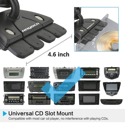 Adjustable Car Tablet Holder Stand | Universal CD Mount for 7-11 Inch Tablets | Compatible with iPad, Samsung Galaxy Tab, and More!