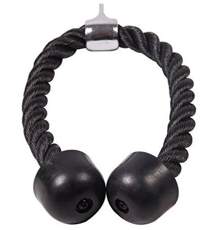 Tricep Rope Cable Attachment — Fitness Gym Accessory for Abdominal Crunches, Biceps, & Muscle Training