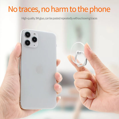 Universal Magnetic Mobile Phone Holder – Cute Finger Ring Stand, Transparent for iPhone 11, 12, XS Max