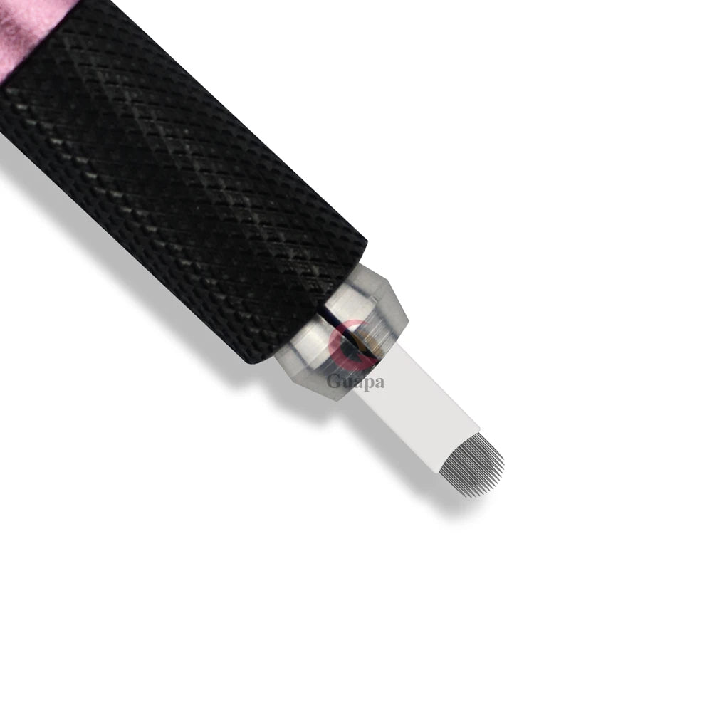 White Microblading Needles – 9/11/12/14/18/21 for Permanent Makeup, Eyebrow Tattoo & Embroidery Pen Supplies
