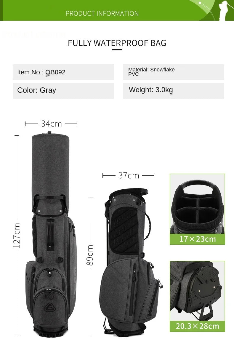 PGM Men's Ultra Lightweight Stable Golf Holder Bag QB092