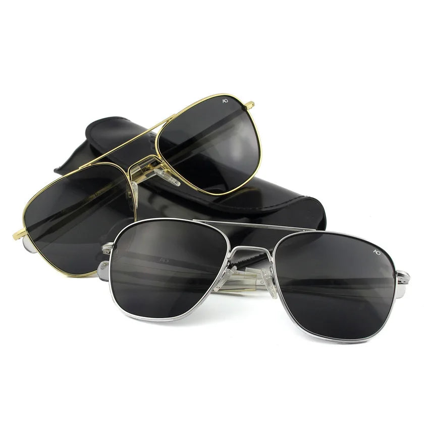 Aviation Pilot Sunglasses for Men & Women — Military Style Outdoor Driving UV Glasses