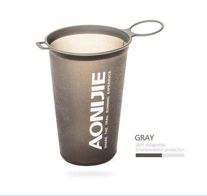 AONIJIE Soft Flask Water Bottle — 250ml/500ml Folding, Collapsible, TPU BPA-Free for Running Hydration Packs, Waist Bags & Vests (SD09/SD10)