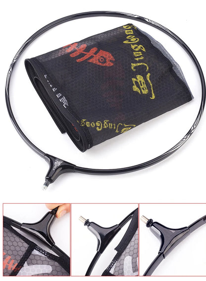 Carbon Fiber Anti-Hook Fishing Net Head – Ultra-Light Titanium Alloy Deepening Net Tool Accessory