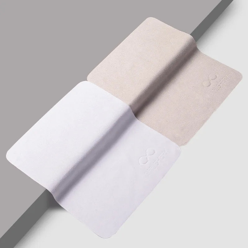10pcs High-Grade Professional Glasses Cleaning Cloth - Soft Cotton Deer Skin Wipe for Mobile Phone Screens and Glasses