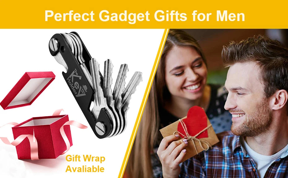 EDC Smart Key Holder Wallet – Compact Metal Keychain Organizer for Car & Door Keys, Pocket Tools