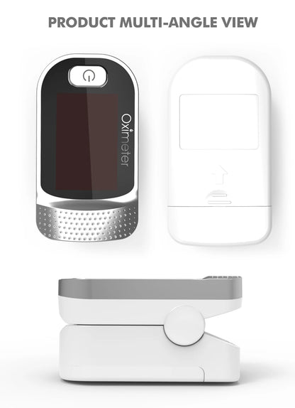 KIUZOU Finger Pulse Oximeter – SPO2, PR, PI, RR Blood Oxygen Monitor with OLED Display