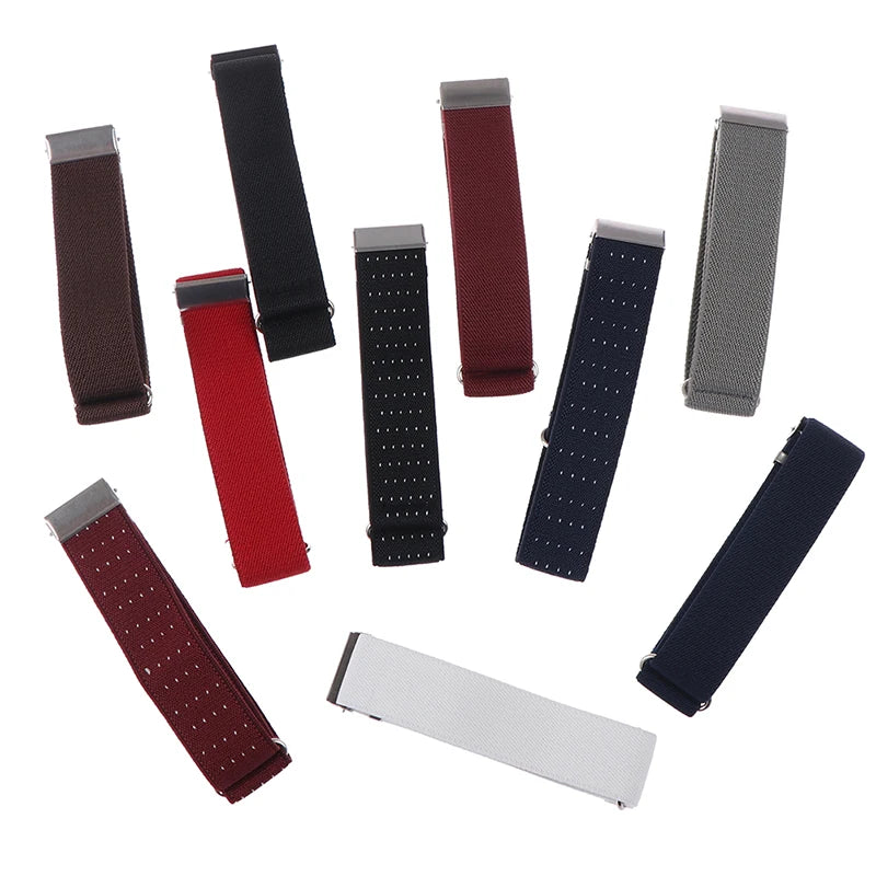 1 Pair Elegant Anti-Slip Elastic Armband Sleeves – Bartender Cuff Holder & Arm Warmers, 2.5cm Groom Garter Gift