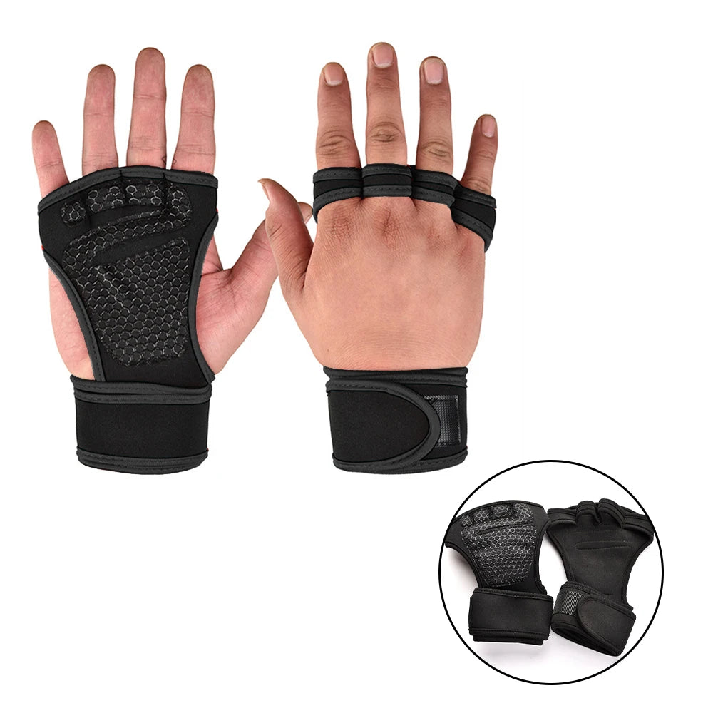 Men & Women Training Workout Gloves – Weightlifting Gym Fitness Hand & Wrist Protection Gloves