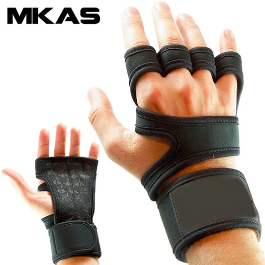 Fitness Training Gloves: Gym Hand Palm Protector for Men & Women - Weight Lifting, Body Building, Gymnastics Grips