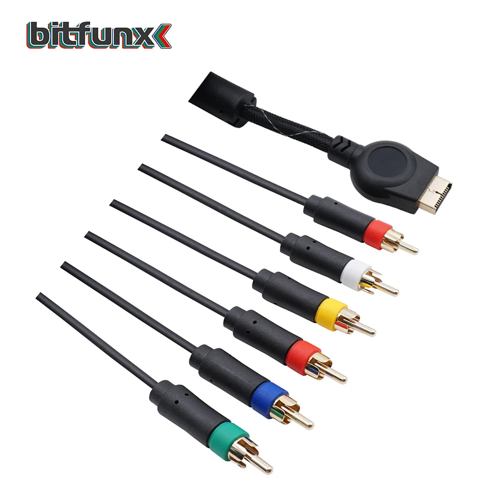 Bitfunx PS2/PS3 1.8m Component Cable – Premium High-Resolution Game Cable for Sony PlayStation 2/3