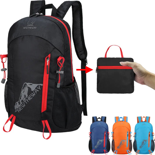Ultralight Portable Foldable Backpack: 22L Mountaineering Bag for Outdoor Climbing, Cycling & Travel - Hiking Daypack