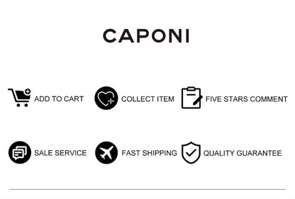 CAPONI Square Photochromic Polarized Sunglasses for Men - Rimless, Classic Design, UV400 Protection Eyewear (BS7467)