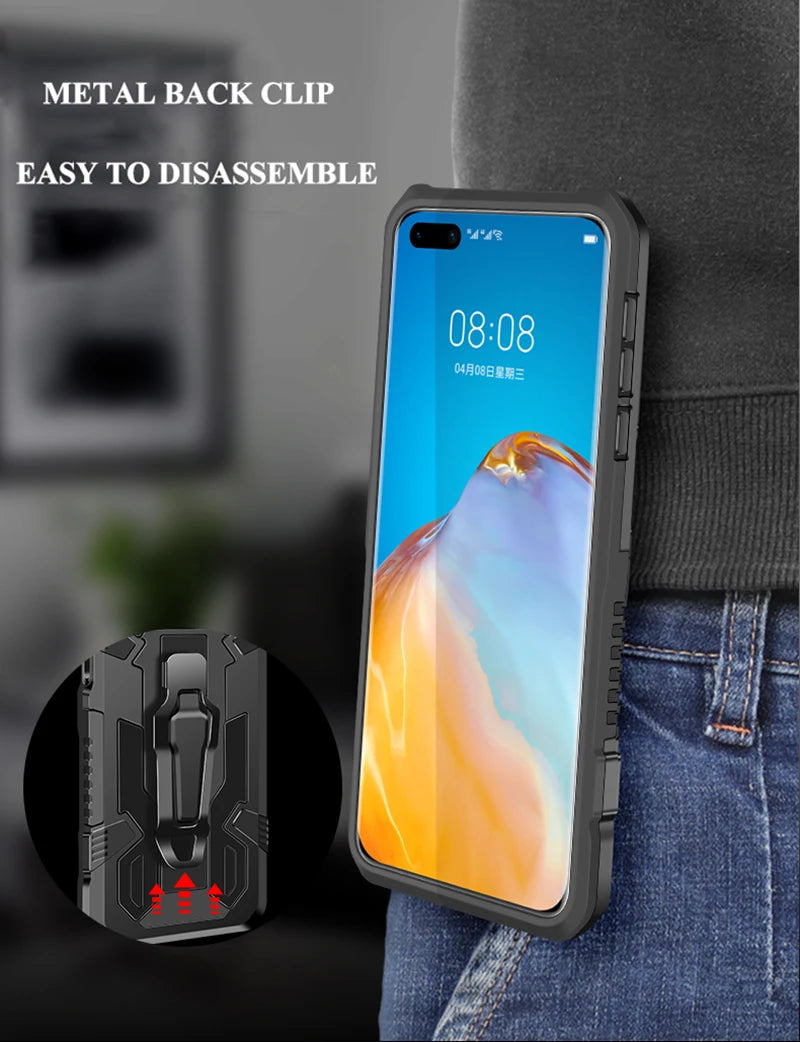 Shockproof Armor Magnetic Case – Compatible with Samsung Galaxy A10/A20/A30/A50/A70/A41/A51/A71/S20/J4/J6/J7/A11/A10S/A21S