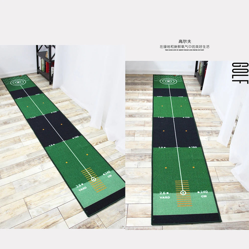 50x300cm Indoor Golf Putting Green Mat: Mini Golf Putting Training Equipment for Home or Office Use