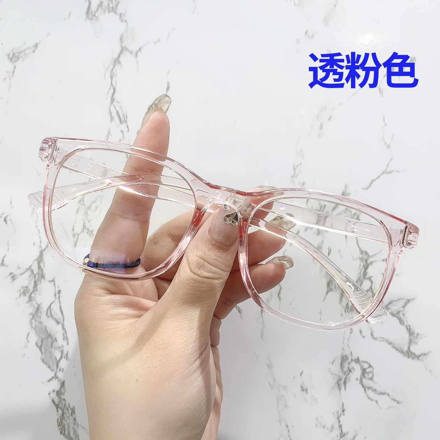 Transparent Blue Light Blocking Glasses – Square & Round Computer Eyewear for Men & Women