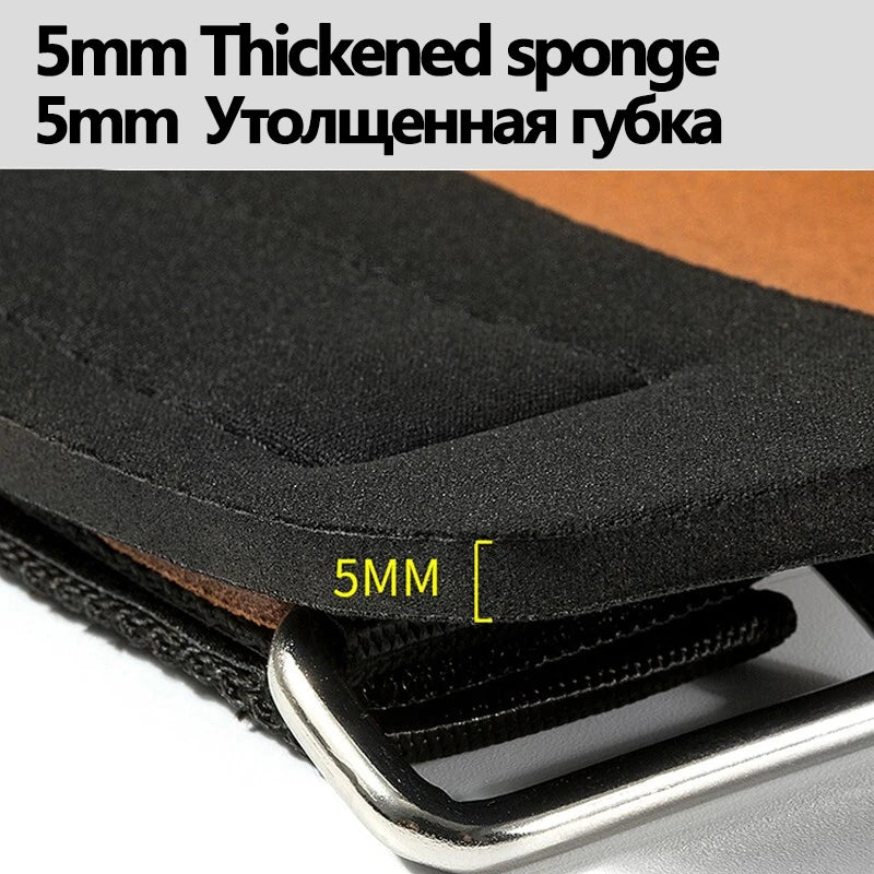 Cowhide Gym Gloves: Anti-Skid Weight Lifting Pads with Power Belt - Deadlift Belt Workout Crossfit Fitness Gloves for Palm Protection