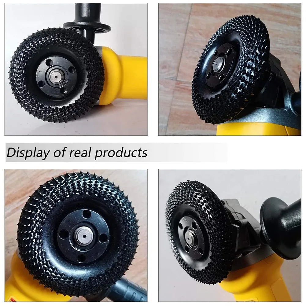 4 Inch Wood Shaping Wheel Grinder Disc - Grinding and Shaping Disk for Angle Grinders Power Tools