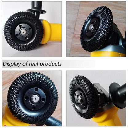 4 Inch Wood Shaping Wheel Grinder Disc - Grinding and Shaping Disk for Angle Grinders Power Tools