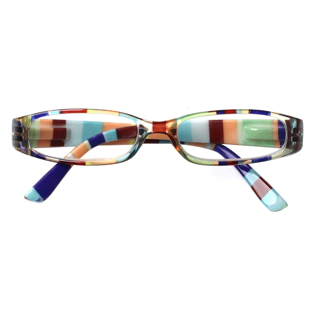 Henotin Reading Glasses for Women – Small Frame, Spring Hinges, Fresh Print Design, Super Clear High-Quality Eyewear