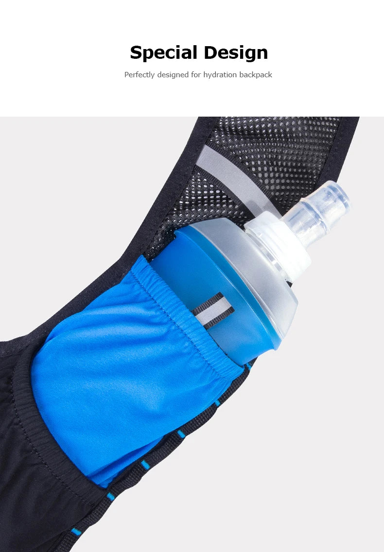 AONIJIE Soft Flask Water Bottle — 250ml/500ml Folding, Collapsible, TPU BPA-Free for Running Hydration Packs, Waist Bags & Vests (SD09/SD10)