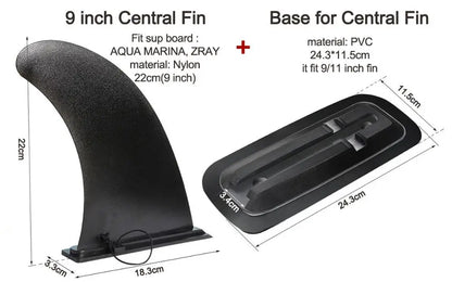 Surf Water Wave Fin SUP Accessory – Stabilizer for ZRAY Paddle Board, Surfboard Slide-In Central & Side Fin