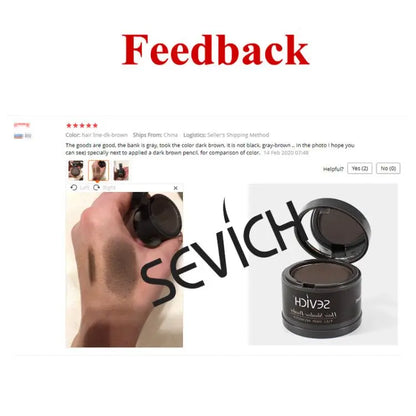 Sevich Hairline Powder 4g – Natural Hairline Shadow Concealer for Hair Loss, Unisex Makeup