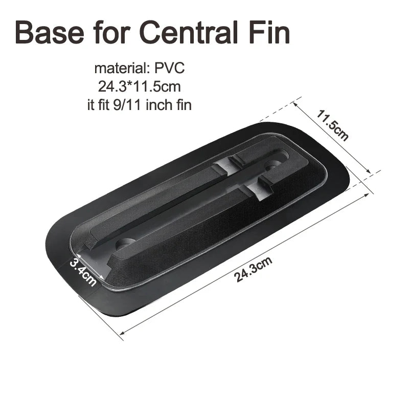 Surf Water Wave Fin SUP Accessory – Stabilizer for ZRAY Paddle Board, Surfboard Slide-In Central & Side Fin