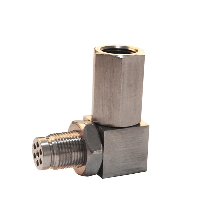 Universal O2 Oxygen Sensor CEL Eliminator - 90 Degree Angled Extender Spacer, M18 X 1.5 for Auto Car Repair