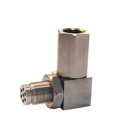 Universal O2 Oxygen Sensor CEL Eliminator - 90 Degree Angled Extender Spacer, M18 X 1.5 for Auto Car Repair