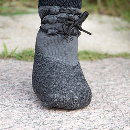 Enhance Your Dog's Outdoor Adventures with 4 Fashionable Non-Slip Dog Shoes - Waterproof Knitted Paw Protectors with Adjustable Straps